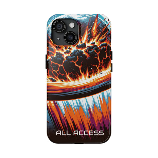 Explosive Art Tough Phone Case - Durable Protection for Adventurers