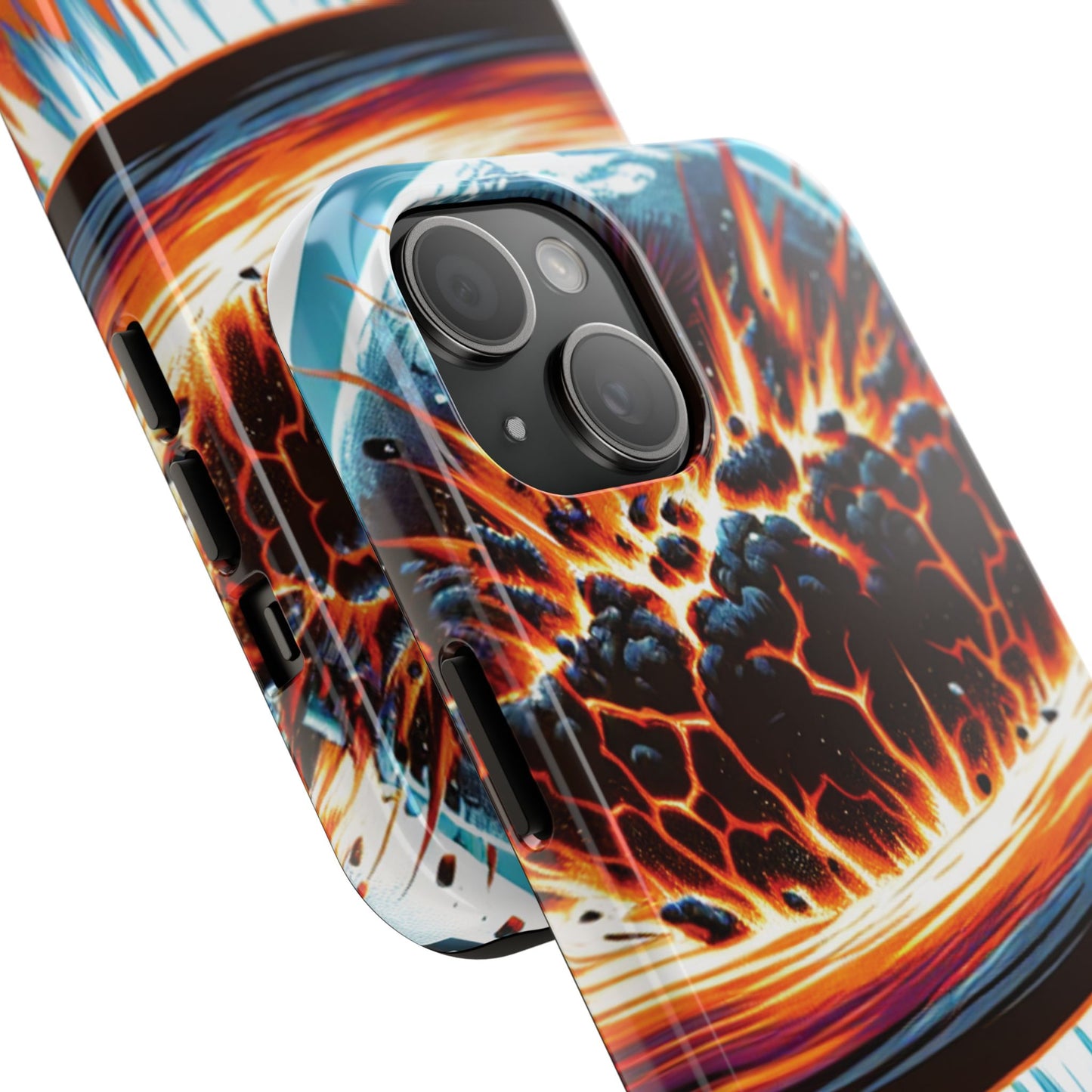 Explosive Art Tough Phone Case - Durable Protection for Adventurers