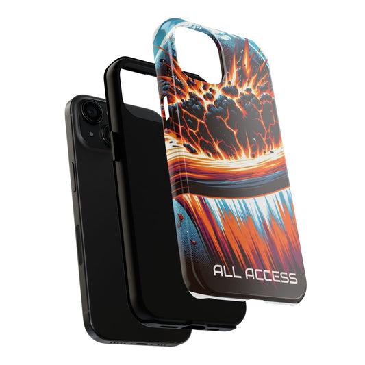 Explosive Art Tough Phone Case - Durable Protection for Adventurers