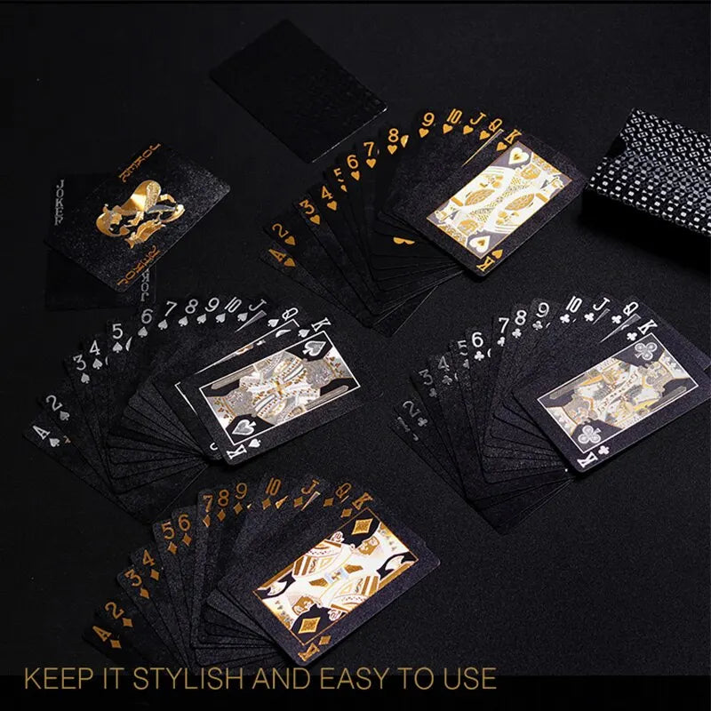 Black & Gold Playing Cards